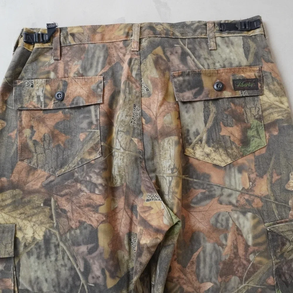 Vintage Liberty Camo Cargo Pants Large Regular Mens Advantage Timber USA Made